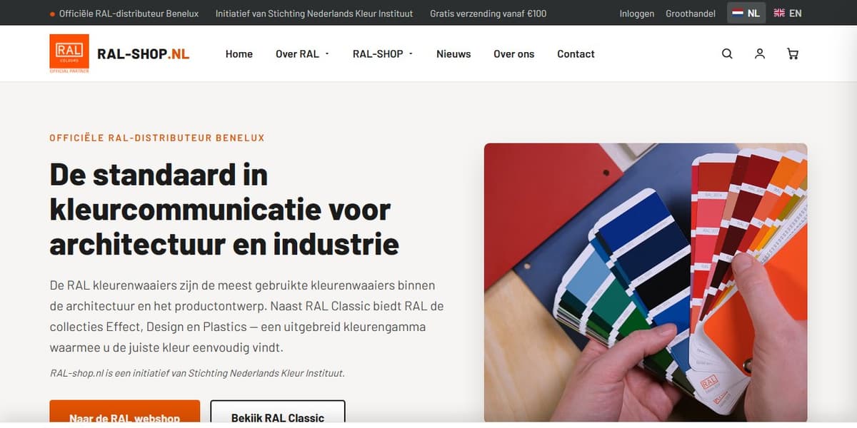 De vernieuwde ral-shop.nl is online